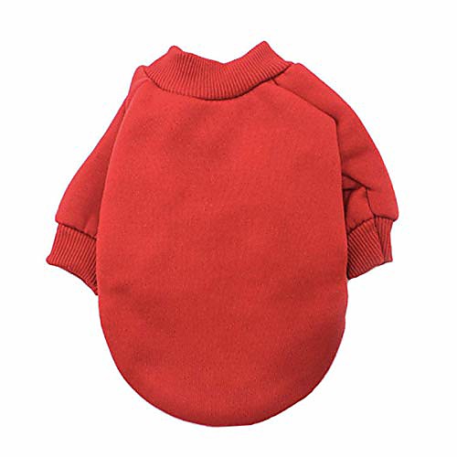 

very small dog basic sweatshirt shirt sweater pet coat basic xs to xl for small dog or cat (black)