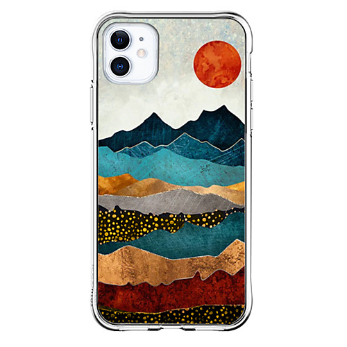 

Special Design Landscape Phone Case For Apple iPhone 12 iPhone 12 Pro Max iPhone XR Unique Design Protective Case Shockproof Transparent Pattern Back Cover TPU