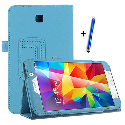 

Phone Case For Samsung Galaxy Full Body Case with Stand Flip Solid Colored Hard PU Leather