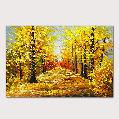 

Oil Painting Hand Painted - Landscape Abstract Landscape Modern Rolled Canvas (No Frame)