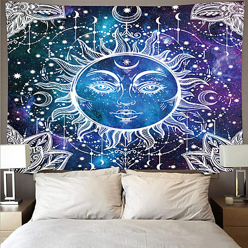 

Tarot Divination Wall Tapestry Art Decor Blanket Curtain Picnic Tablecloth Hanging Home Bedroom Living Room Dorm Decoration Mysterious Bohemian Moon Sun Star Sketch
