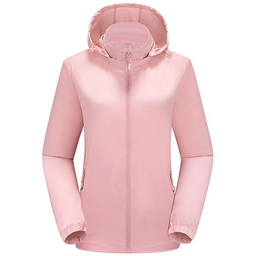 

Women's Hiking Jacket Autumn / Fall Winter Spring Outdoor Solid Color Thermal Warm Waterproof Windproof Warm Jacket Single Slider Climbing Camping / Hiking / Caving Traveling Violet Black Fuchsia