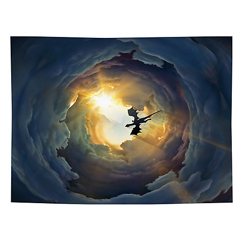 

Wall Tapestry Art Decor Blanket Curtain Picnic Tablecloth Hanging Home Bedroom Living Room Dorm Decoration Polyester Sunshine Sky Views