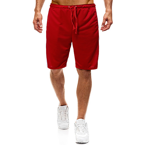 

Men's Sweatpants Pants Solid Colored Full Length Black Blue Red