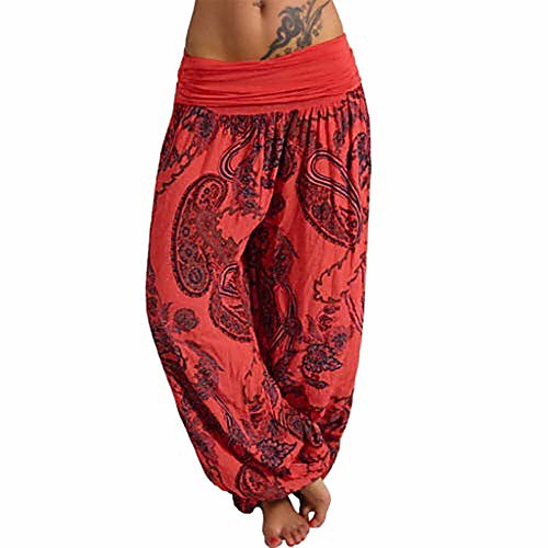 

Women's Yoga Pants Wide Leg Quick Dry Lightweight Light Blue Navy Lake Green Belly Dance Yoga Fitness Winter Summer Plus Size Sports Activewear Micro-elastic Loose