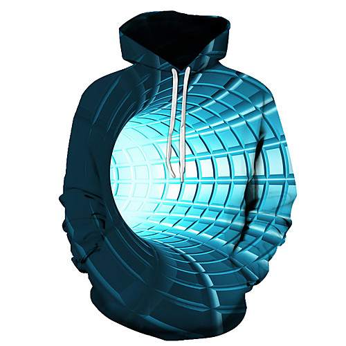 

Men's Pullover Hoodie Sweatshirt Graphic 3D Hooded Daily 3D Print Basic Hoodies Sweatshirts Long Sleeve Blue Purple Yellow