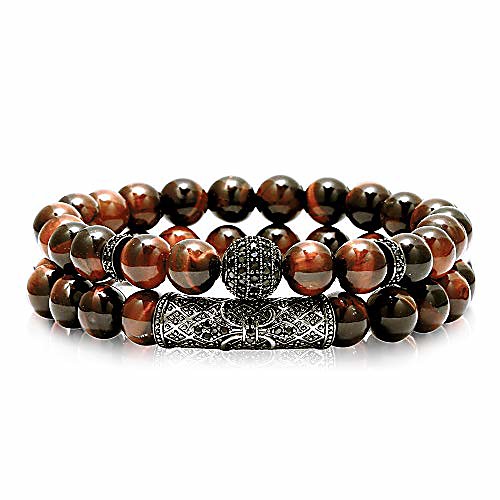 

8mm tiger eye stone beads bracelet elastic natural stone yoga bracelet for women men