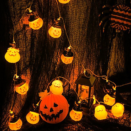 

Halloween String Light 3M 20LEDs Holiday Decoration Pumpkin Hat String Lights Halloween Light String Battery Operated Ghost Lantern Festival LED Light String