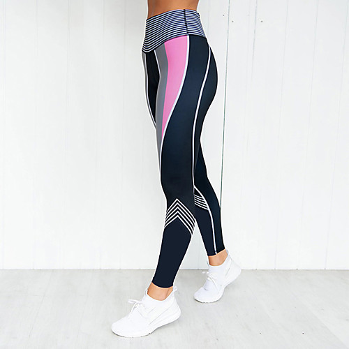 

Women's High Waist Running Tights Leggings Compression Pants Athleisure Tights Leggings Winter Fitness Gym Workout Performance Running Training Tummy Control Butt Lift Breathable Sport Black