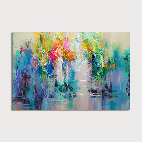 

Oil Painting Hand Painted Horizontal Abstract Modern Stretched Canvas