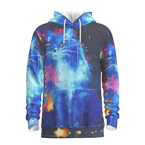 

Men's Pullover Hoodie Sweatshirt Graphic Animal Hooded Daily 3D Print Basic Hoodies Sweatshirts Long Sleeve Blue