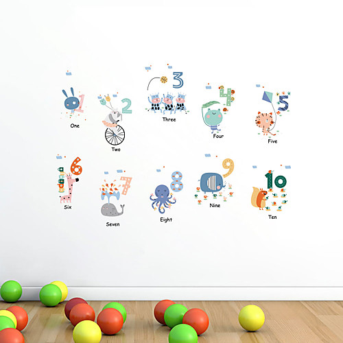 

Numbers Print DIY Wall Stickers Decorative Wall Stickers, PVC Home Decoration Wall Decal Wall Decoration / Removable 30902CM