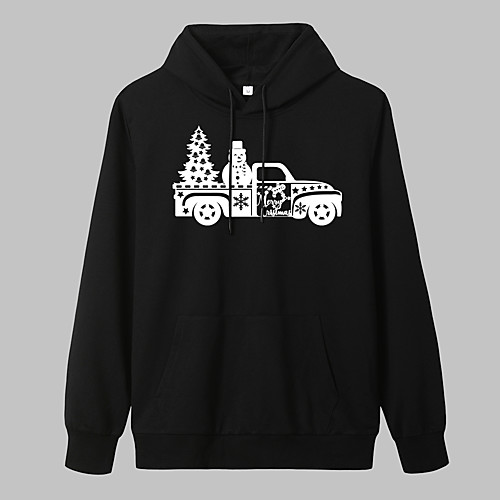 

Women's Pullover Hoodie Sweatshirt Graphic Front Pocket Daily Weekend Other Prints Christmas Hoodies Sweatshirts Blue Yellow Blushing Pink