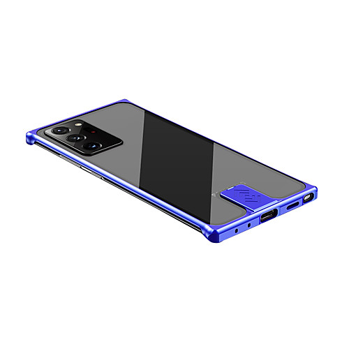 

Case For Samsung Galaxy Note 20 Shockproof Transparent Back Cover Transparent Tempered Glass Metal Case For Samsung Galaxy Note 20 Ultra S20 Ultra S20 Plus S20 Note 10 Plus Note 10 S10 Plus S10 Note 9