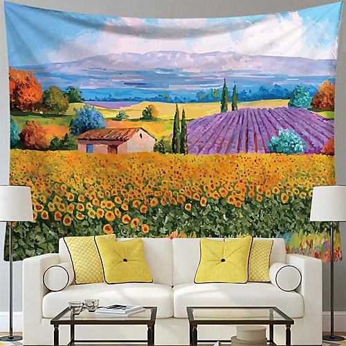 

Wall Tapestry Art Decor Blanket Curtain Picnic Tablecloth Hanging Home Bedroom Living Room Dorm Decoration Polyester Comic Pastoral Life