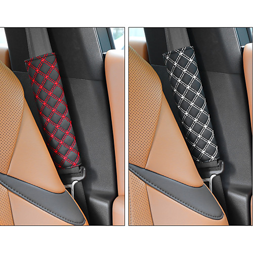 

DeRanFu Niversal Car Seat Belt Pads CoverSeat Belt Shoulder Strap Covers Harness Pad For Car/BagSoft Comfort Helps Protect You Neck And Shoulder From The Seat belt Rubbing(2-Pack)