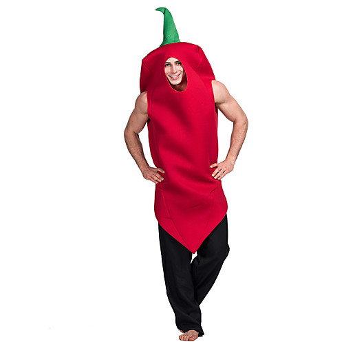 

chili Cosplay Costume Party Costume Adults' Women's Cosplay Halloween Halloween Festival / Holiday Polyester Red Women's Men's Easy Carnival Costumes / Leotard / Onesie