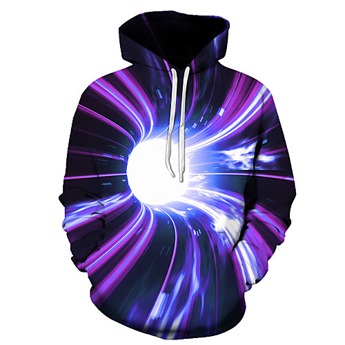 

Men's Plus Size Pullover Hoodie Sweatshirt Graphic 3D Hooded Daily 3D Print Basic Hoodies Sweatshirts Long Sleeve Blue Orange Black