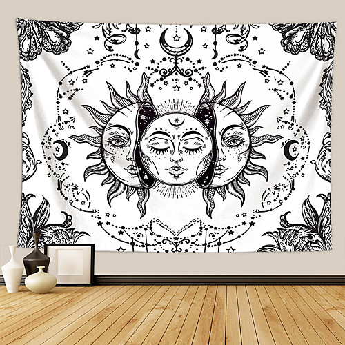 

Tarot Divination Wall Tapestry Art Decor Blanket Curtain Picnic Tablecloth Hanging Home Bedroom Living Room Dorm Decoration Mysterious Bohemian Moon Sun Star