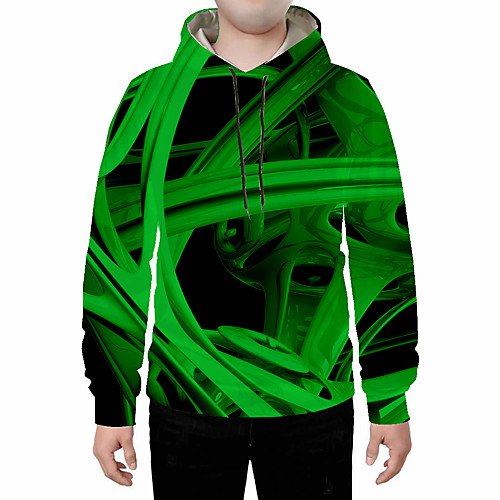 

Men's Plus Size Pullover Hoodie Sweatshirt Geometric Abstract 3D Hooded Daily Going out 3D Print 3D Print Casual Hoodies Sweatshirts Blue Purple Green