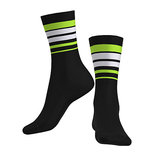 

Crew Socks Compression Socks Calf Socks Athletic Sports Socks Cycling Socks Women's Men's Bike / Cycling Breathable Soft Comfortable 1 Pair Stripes Cotton Black S M / Stretchy / Mountain Bike MTB