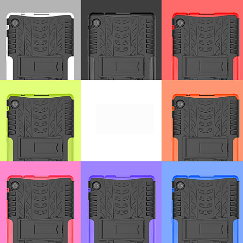 

Case For Huawei MatePad T8 Shockproof with Stand Back Cover Solid Colored TPU PC