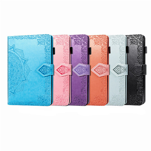 

Case For iPad Mini 3 2 1 iPad Mini 4 iPad Mini 5 Card Holder Flip Magnetic Full Body Cases Solid Colored PU Leather