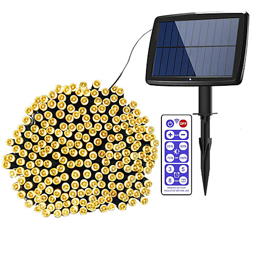 

Outdoor Solar String Lights 100M 800LED 50M 500LED Upgraded Fairy Christmas String Lights Ambiance Lighting for Outdoor Patio Lawn Remote Control Memory Function IP65 Waterproof Garden Light
