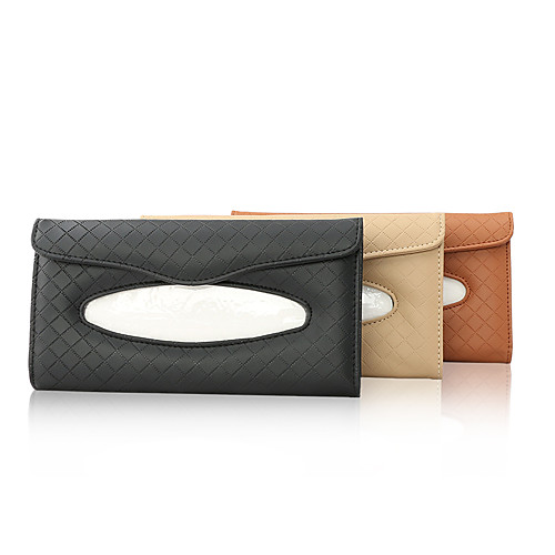 

Genuine Leather Car Visor Tissue Holder Multi-Functional Organizer Visor Tissue Box Bag for Car & Truck