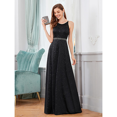 

Women's A Line Dress Maxi long Dress Black Sleeveless Solid Color Backless Spring Summer Round Neck Elegant Formal Party Loose 2021 S M L XL XXL 3XL 4XL