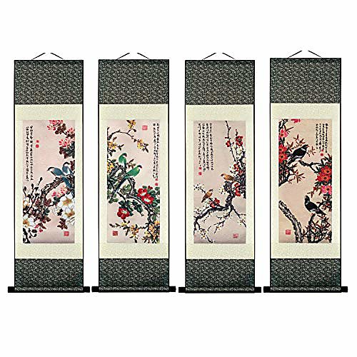 

wall art - chinese landscape ink painting home decoration paintings and hanging art, wall scroll, print painting, beautiful scenery of autumn mountain river, waterfall