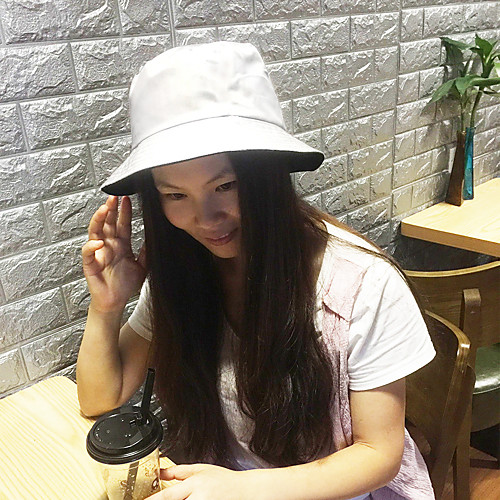 

Women's Men's Sun Hat Hiking Hat Bucket Hat 1 PCS Outdoor Portable Breathable Quick Dry Ultraviolet Resistant Hat Patchwork Solid Color Cotton BlackWhite for Hunting Fishing Climbing