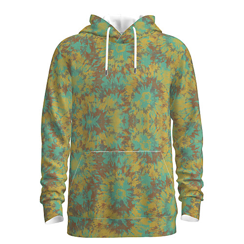 

Men's Pullover Hoodie Sweatshirt Floral Graphic Hooded Weekend 3D Print Active Casual Hoodies Sweatshirts Long Sleeve Green