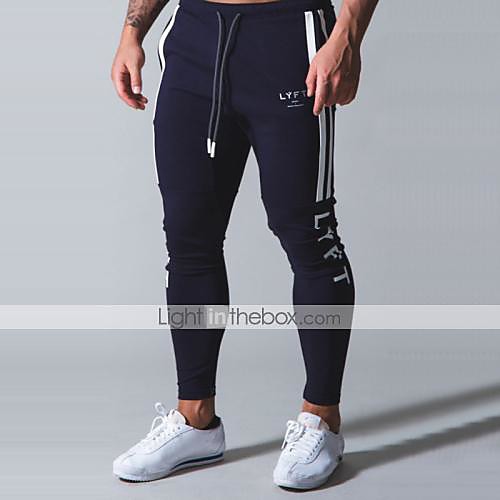 

Men's Sweatpants Joggers Athleisure Bottoms Drawstring Cotton Winter Fitness Gym Workout Running Training Quick Dry Moisture Wicking Soft Normal Sport Black Light Grey Navy Blue / Stretchy / Skinny