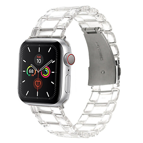 

High quality Resin Loop for iwatch Band transparent series 5 4 3 2 1 40mm 44mm Strap for Apple Watch 38mm 42mm