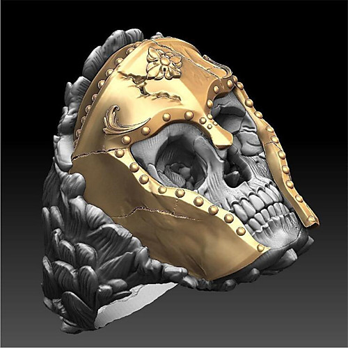 

Band Ring Classic Gold Copper Gold Plated Skull Fashion 1pc 9 10 11 12 / Men's