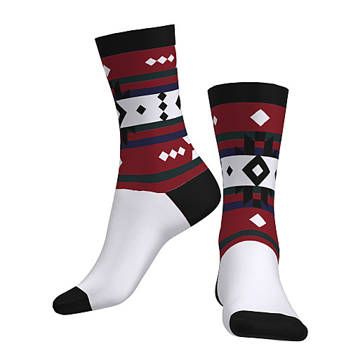 

Crew Socks Compression Socks Calf Socks Athletic Sports Socks Cycling Socks Women's Men's Bike / Cycling Breathable Soft Comfortable 1 Pair Novelty Cotton White S M / Stretchy / Mountain Bike MTB