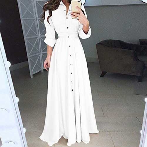 

Women's Basic White Black Blue Jumpsuit Solid Colored Lace up