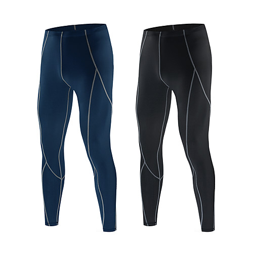 

WOSAWE Men's Cycling Tights Cycling Pants Winter Bike Bottoms Warm Sports Solid Color Black / Dark Navy Mountain Bike MTB Road Bike Cycling Clothing Apparel Semi-Form Fit Bike Wear / Micro-elastic