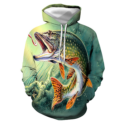 

Men's Pullover Hoodie Sweatshirt Graphic Animal Hooded Daily Going out 3D Print Basic Casual Hoodies Sweatshirts Long Sleeve Rainbow
