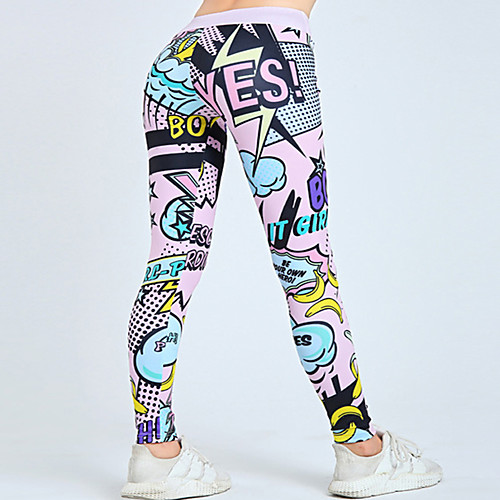 

Women's High Waist Yoga Pants Tights Leggings Tummy Control Butt Lift Quick Dry Blue Pink Fitness Gym Workout Running Summer Sports Activewear High Elasticity Skinny / Moisture Wicking