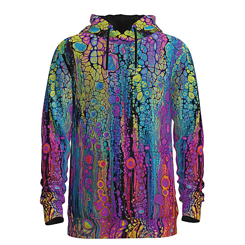 

Men's Pullover Hoodie Sweatshirt Graphic 3D Hooded Daily 3D Print Basic Hoodies Sweatshirts Long Sleeve Purple