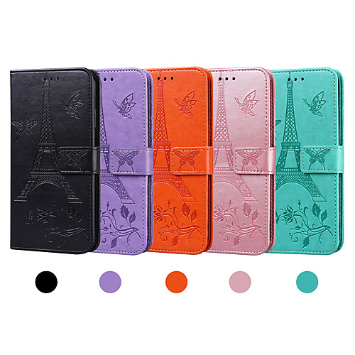 

Case For Samsung Galaxy Note20 Ultra/Note20 Pro/Note 20 5G/A21S/ A11/M11/A21/A31/A41/M11/M31/A01/A81/Note10 Lite/A91 Card Holder Flip Magnetic Full Body Cases Butterfly Eiffel Tower PU Leather