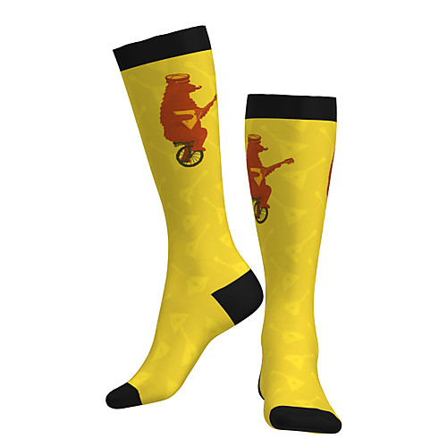 

Compression Socks Long Socks Over the Calf Socks Athletic Sports Socks Cycling Socks Women's Men's Bike / Cycling Breathable Soft Comfortable 1 Pair Animal Cotton Red / Yellow S M L / Stretchy