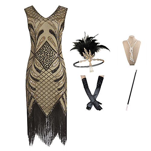 

Dance Costumes 1 Necklace Paillette Women's Party Theme Party Sleeveless Natural Polyester