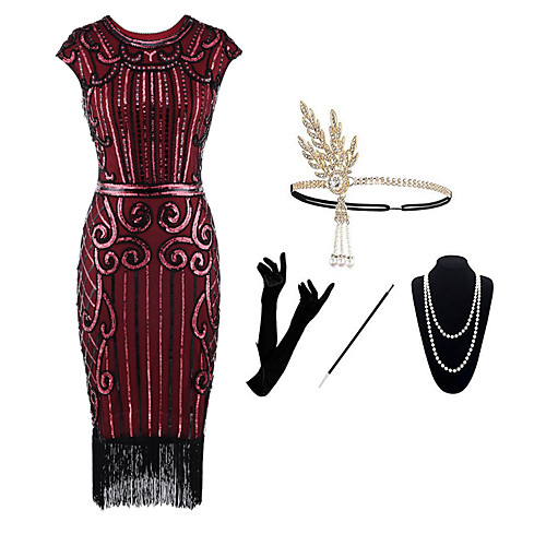 

Dance Costumes 1 Necklace Paillette Women's Party Theme Party Sleeveless Natural Polyester