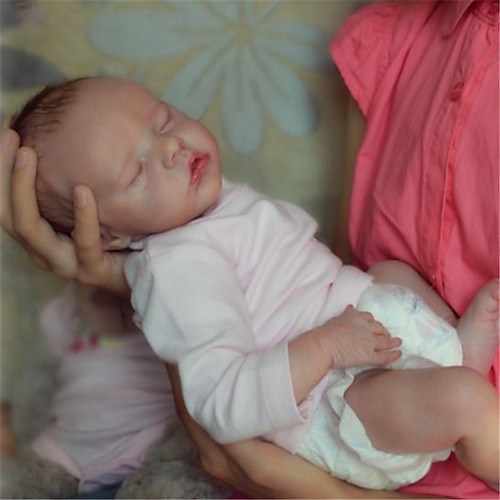 

17 inch Reborn Doll Baby & Toddler Toy Baby Girl Reborn Baby Doll Twins A Newborn lifelike Hand Made Simulation Floppy Head Cloth Silicone Vinyl with Clothes and Accessories for Girls' Birthday and