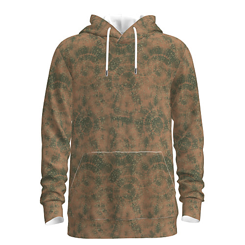 

Men's Pullover Hoodie Sweatshirt Floral Graphic Hooded Daily Sports 3D Print Basic Casual Hoodies Sweatshirts Long Sleeve Khaki