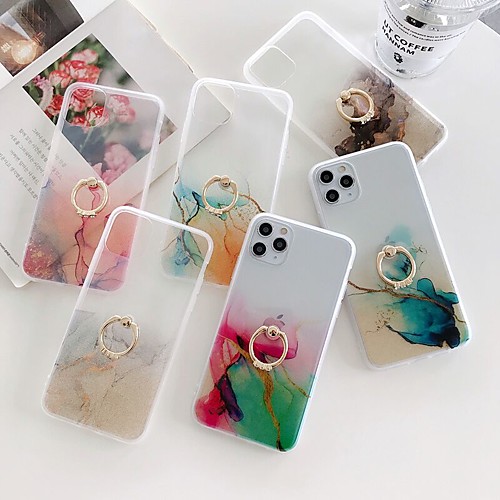 

Marble Stand Case For Apple iPhone 12 Pro Max 11 SE2020 iPhone 12Mini Fashion Protective Case Decent Mobile Phone Case Ultra-thin Pattern Back Cover Geometric iPhone Case Pattern Marble TPU