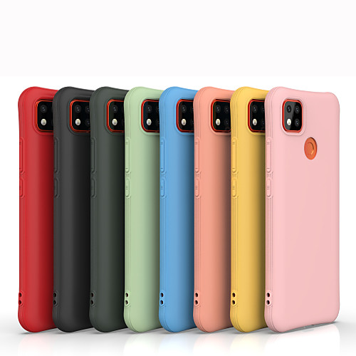 

Case For Xiaomi Redmi Note 9 / Mi 10 / Redmi Note 8 Shockproof / Dustproof Back Cover Solid Colored Silica Gel